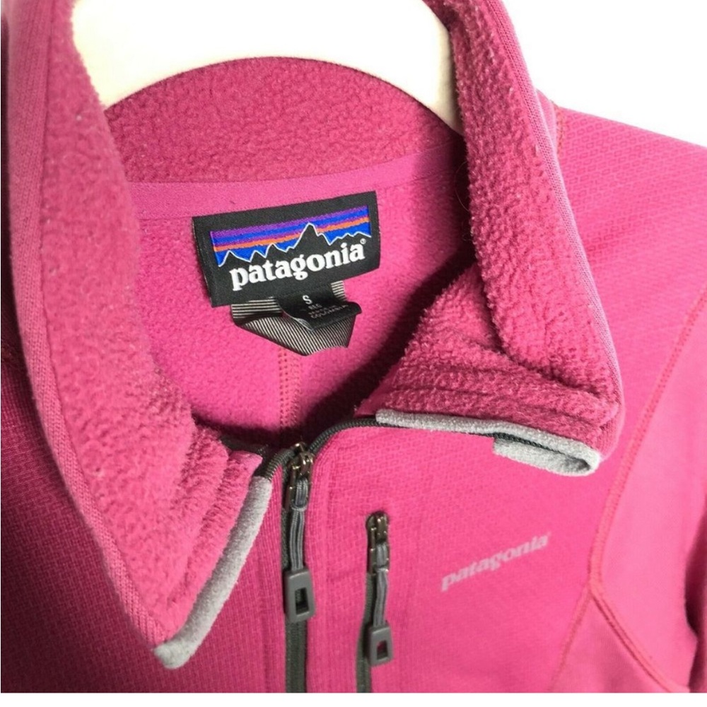 Patagonia Piton Hybrid Fleece Women's Soft Shell Half Zip Jacket Pink Size Small - Picture 3 of 10